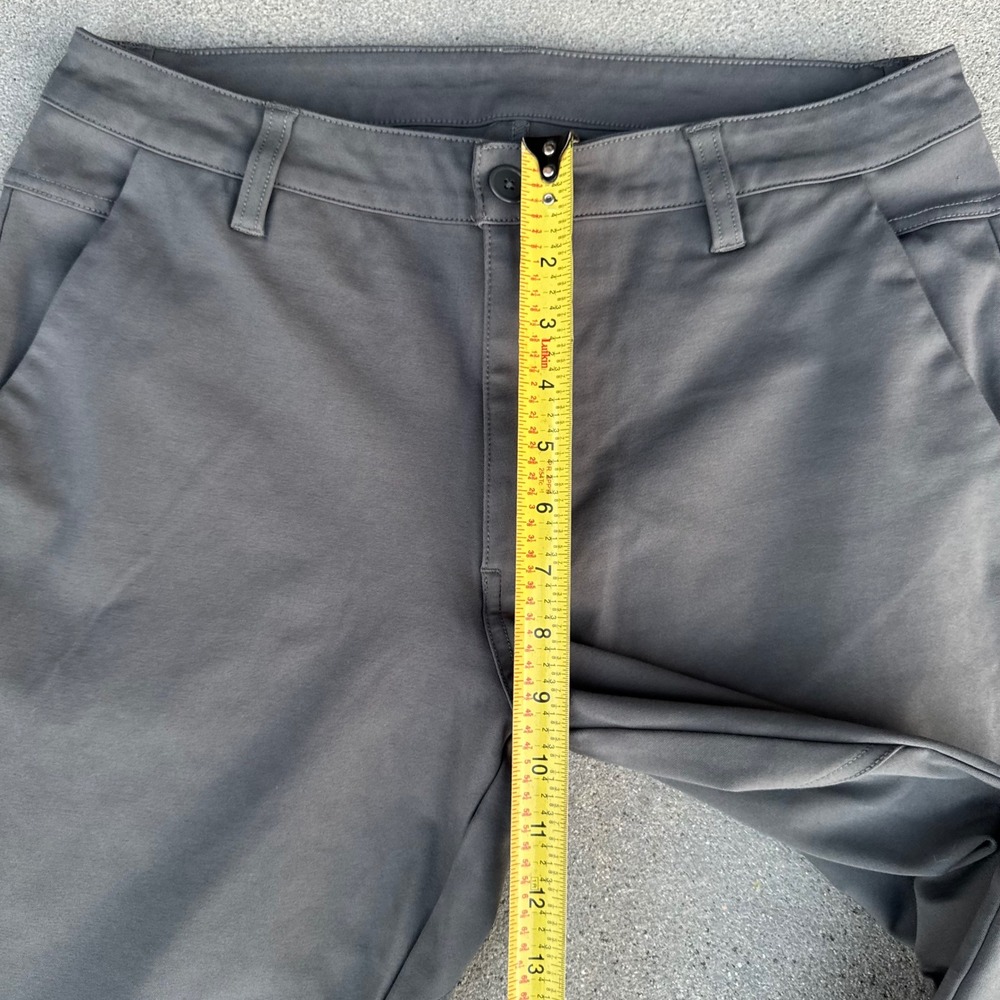 BYLT Premium Basics Everyday Pant Mens 34 Charcoal Grey Tapered Chino Trouser - Picture 7 of 14